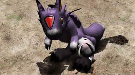 A picture of DORUmon, showing the quality of the CG animation.